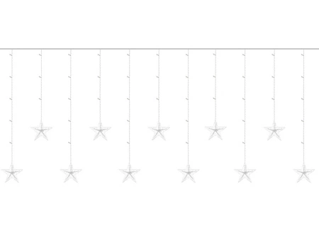Wiszące Gwiazdy Kurtyna Lampki Choinkowe 108 LED c ISO TRADE