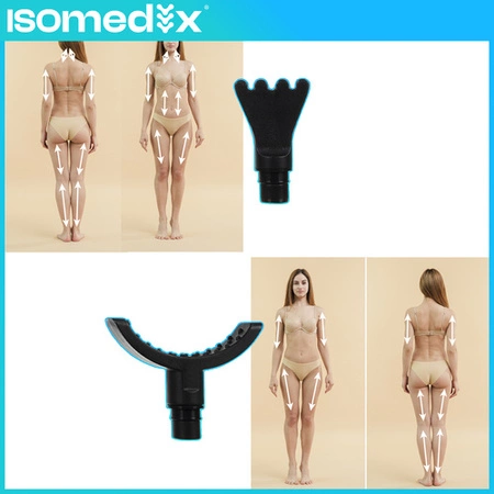 Pistolet do Masażu Masażer do Ciała Pleców Stóp Massage Gun + Końcówki Etui Isomedix 26441