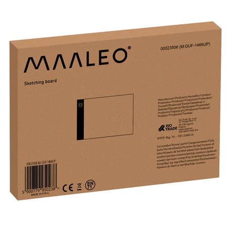 Deska Kreślarska Tablet Graficzny LED Tablica do Rysowania Podświetlana A4 MAALEO