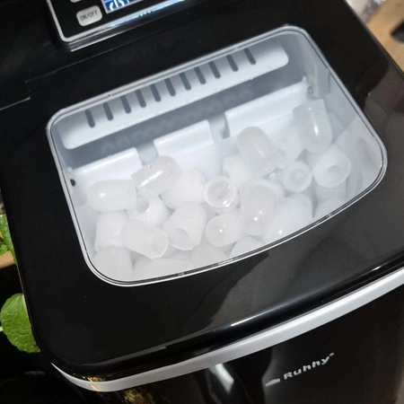 Kostkarka do Lodu Domowa Maszyna do Kostek Ekspresowy Lód 12 kg Wyświetlacz RUHHY