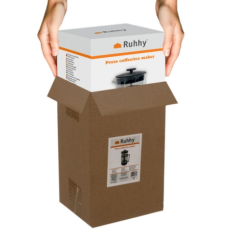 Zaparzacz do Kawy Herbaty Ziół Dzbanek Szklany 1000 ml 1l Duży Żaroodporny RUHYHY