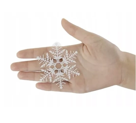 Naklejki Świąteczne na Okno Szybę Śnieżynki Ozdoby Święta Samoprzylepne XXL RUHHY