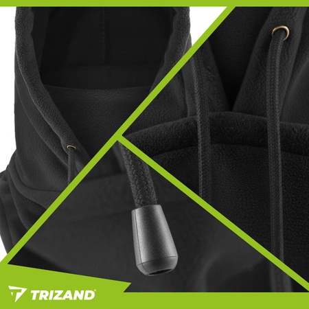 Czapka zimowa komin Trizand uniwersalny rozmiar damska męska ciepła czarna