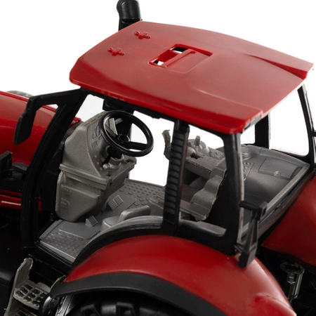 Duży Traktor z Przyczepą Ciągnik dla Dzieci na Napęd Ruchome Elementy XXL KRUZZEL