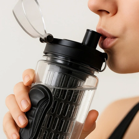 Bidon Butelka na Wodę Napój Szczelna Sportowa z Wkładem na Owoce 1l 1000ml Trizand 25815