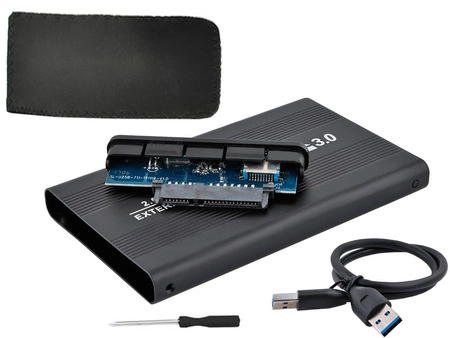Obudowa Dysku HDD 2,5 Alu USB 3.0 Sata Etui Kabel ISO TRADE
