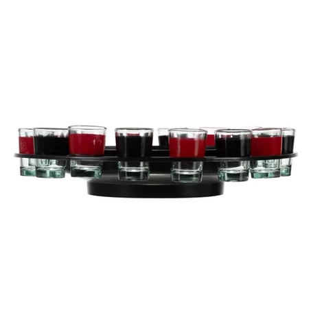 Alkoholowa Gra Ruletka Imprezowa Kieliszki 16szt Prezent na Urodziny Zestaw MALATEC