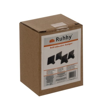 Wieszak na Ręczniki Łazienkowy Loft Czarny Metalowy Uchwyt Ścienny 4 sztuki RUHHY