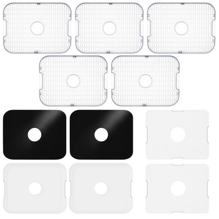 Suszarka do Grzybów Owoców Warzyw Ziół Duża Tacki + Maty Sita Nóż Szczypce Ruhhy 25929