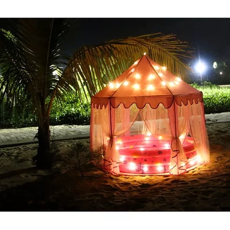 Namiot dla Dzieci Domek Zamek do Domu Pokoju Ogrodu Pałac Ogrodowy Duży Róż KRUZZEL