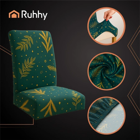 Pokrowiec na Krzesło Uniwersalny Miękki Świąteczny Pokrowce na Krzesła 6szt Ruhhy 26637