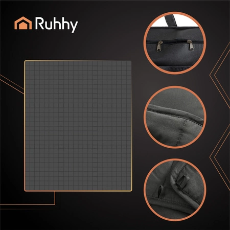 Kołdra Obciążeniowa RUHHY Duża Szara Sensoryczna Koc Sensoryczny 200x220cm