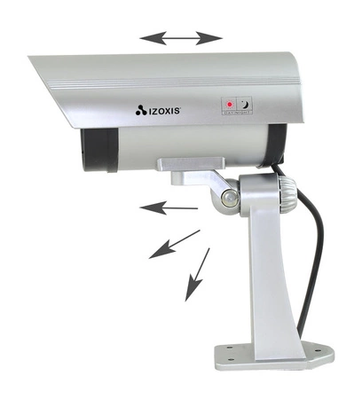 Atrapa Kamery IR do Monitoringu Kamera Wewnętrzna Zewnętrzna z Diodą LED IZOXIS