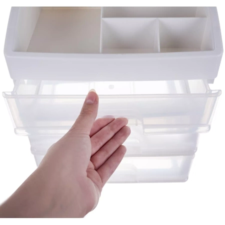 Szkatułka Organizer na Kosmetyki Szuflady Pojemnik SOULIMA