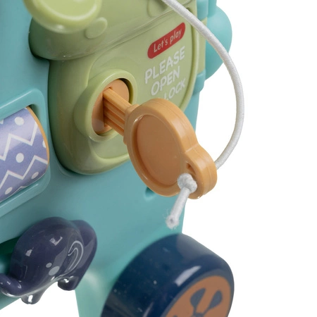 Zabawka interaktywna Słonik Montessori KRUZZEL Sorter Wbijak Tablica Klocki