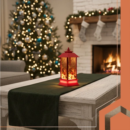 Lampka LED Lampion na Baterie Latarenka Świąteczna Dekoracja Ozdoba Święta czerwona Ruhhy 26752