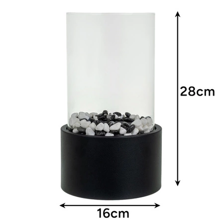 Biokominek Wolnostojący do Domu Bezdymny Bio Kominek na Bioetanol + Kamyki Kaminer 26300