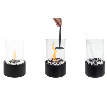 Biokominek Wolnostojący do Domu Bezdymny Bio Kominek na Bioetanol + Kamyki Kaminer 26300