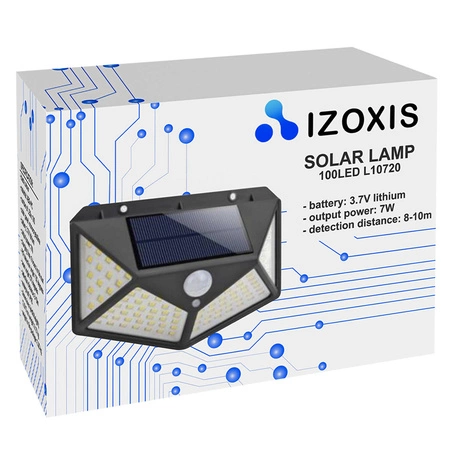 Lampa Solarna z Czujnikiem Ruchu Zmierzchu 100 LED IZOXIS