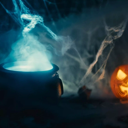 Sztuczna Pajęczyna 2 Pająki Dekoracja na Halloween MALATEC