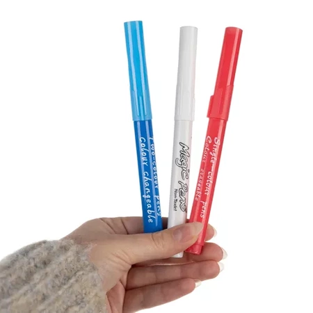 Magiczne Pisaki Flamastry Zmieniające Kolor Markery do Rysowania Mazaki x25 MAALEO