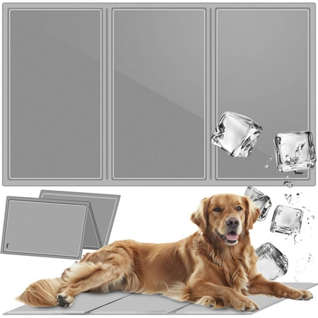 Mata Chłodząca dla Psa Kota Zwierząt Żelowa Składana 90x50 Legowisko Lato PURLOV