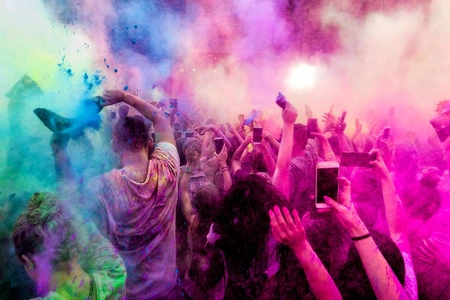 Holi Powder Kolorowy Proszek Festiwal Zestaw 10szt ISO TRADE