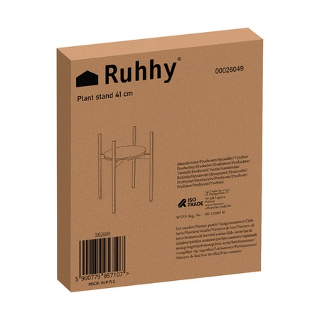 Kwietnik Stojący Stojak na Kwiaty Kwiatki Rośliny Metalowy Loft Regał Półka RUHHY 26049