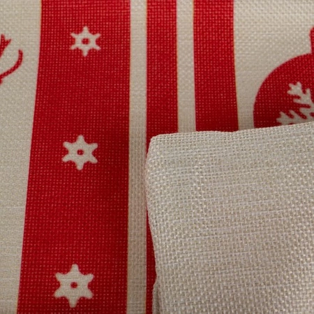 Poszewka na poduszkę 40x40 cm lniana, świąteczna, ozdobna poszewka jasiek na Boże Narodzenie, zestaw 4 szt! RUHHY