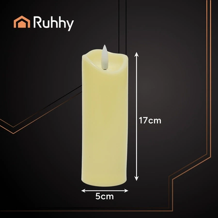 Świeczka Wkład Led Ruhhy Efekt Płomienia Świeca na Baterie do Znicza 17 cm