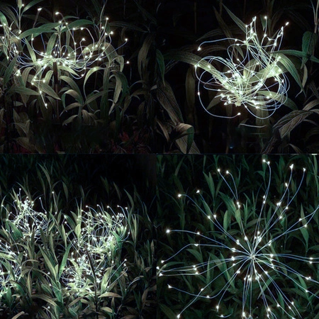 Lampa Solarna Ogrodowa Dmuchawiec LED Drzewko Fajerwerki Solarne 2x 150 LED GARDLOV