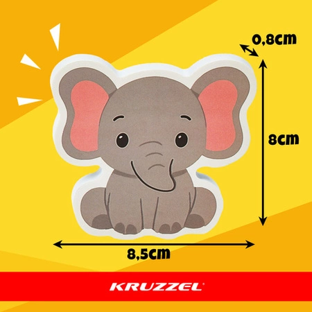 Zabawka do Kąpieli Wanny Kruzzel Naklejki Piankowe Zestaw 12 el dla Dzieci