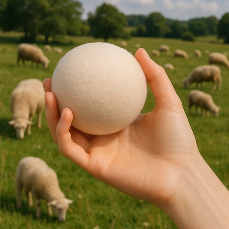 Wełniane Kule do Suszarki Miękkie Pranie Kulki do Suszenia Zmiękczające x 6 RUHHY 25704