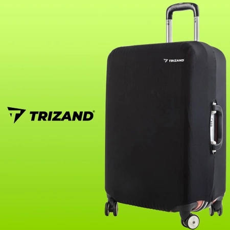 Pokrowiec Ochronny na Średnią Walizkę Podróżną M Etui Bagaż 62x43x27 Czarny TRIZAND