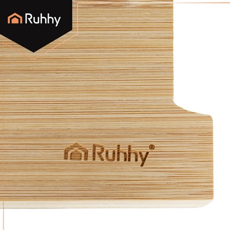 Deska do Krojenia Ruhhy Bambusowa z Pojemnikami Wielofunkcyjna 40 x 28,5 cm 25707