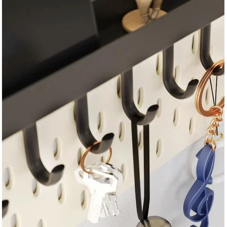 Wieszak Ścienny Uchwyt na Klucze Ubrania Ścianę Półka z Wieszakami Magnes RUHHY