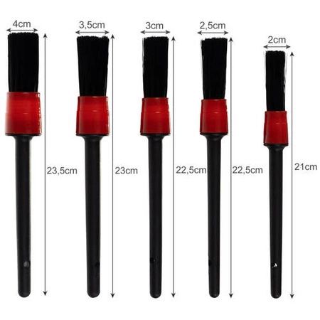 Pędzle Detailingowe Zestaw Pędzelki do Czyszczenia XTROBB