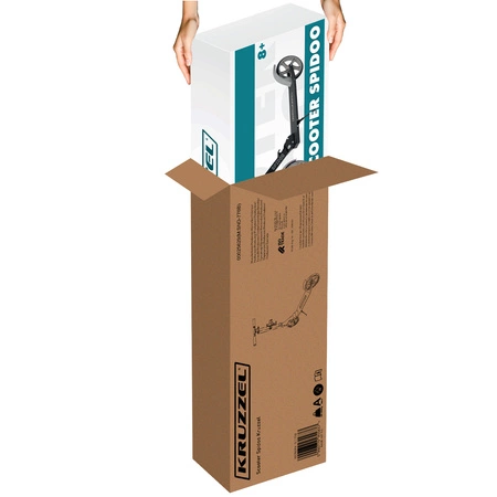 Hulajnoga Miejska Składana Duża dla Dzieci Lekka Duże Koła 200mm Hamulec KRUZZEL