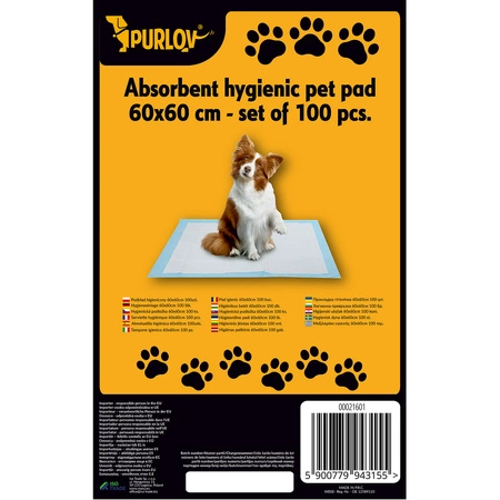 Podkłady Higieniczne dla Psa Maty Chłonne + Worki PURLOV
