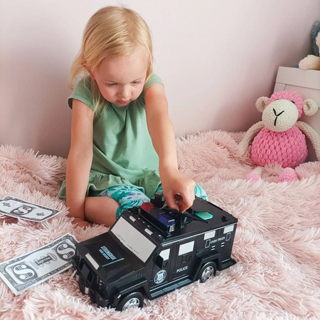 Sejf Skarbonka Auto Policja na Monety Banknoty PIN ISO TRADE