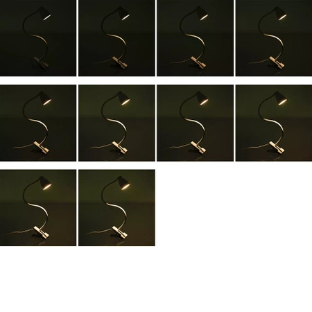 Lampka LED Biurkowa z Klipsem do Czytania Elastyczna do USB na Biurko Klips IZOXIS