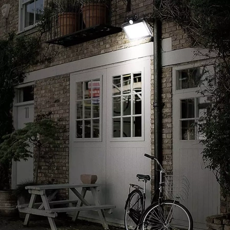 Lampa Solarna 120COB Czujnik Ruchu Zmierzchu Pilot IZOXIS