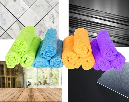 12x Ściereczka z Mikrofibry Ścierki Czyściki 30x30 RUHHY