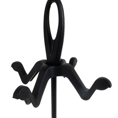 Przybory Kominkowe Retro Akcesoria do Kominka Pieca z Żeliwa Vintage Stojak Kaminer 25969