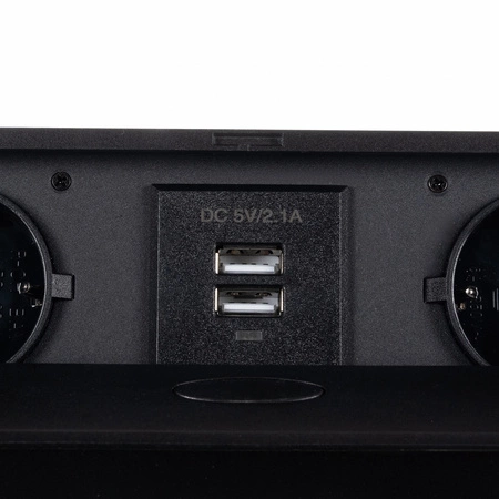 Gniazdo Chowane w Blat Nablatowe Gniazdko + 2 USB IZOXIS