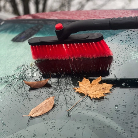 Teleskopowa skrobaczka typu PREMIUM do szyb i szczotka do odśnieżania – idealna na zimowe warunki!