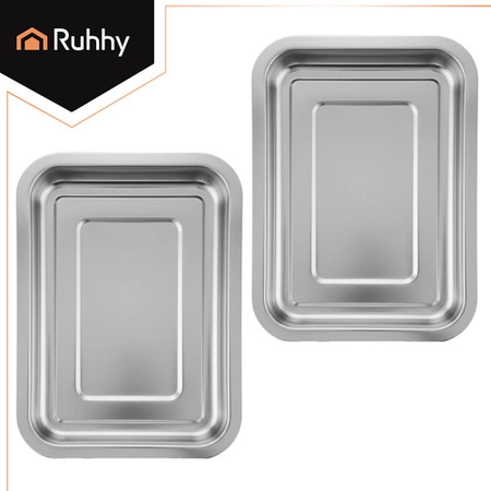 Deska do Krojenia Ruhhy Bambusowa z Pojemnikami Wielofunkcyjna 40 x 28,5 cm 25707