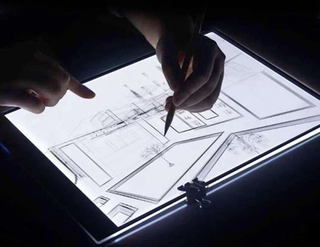 Deska Kreślarska Tablet Graficzny LED Tablica do Rysowania Podświetlana A4 MAALEO