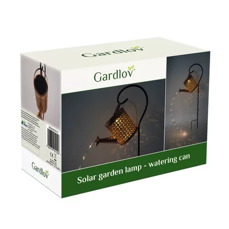 Lampa Solarna Ogrodowa LED Wbijana Dekoracyjna Ozdoba + Czujnik Konewka GARDLOV