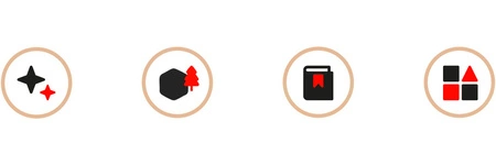 Regał Drewniany KRUZZEL 6 Półek Kieszonki na Książki dla Dzieci PREZENT